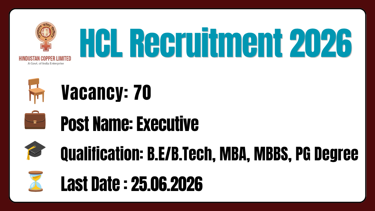 HCL Recruitment 2026