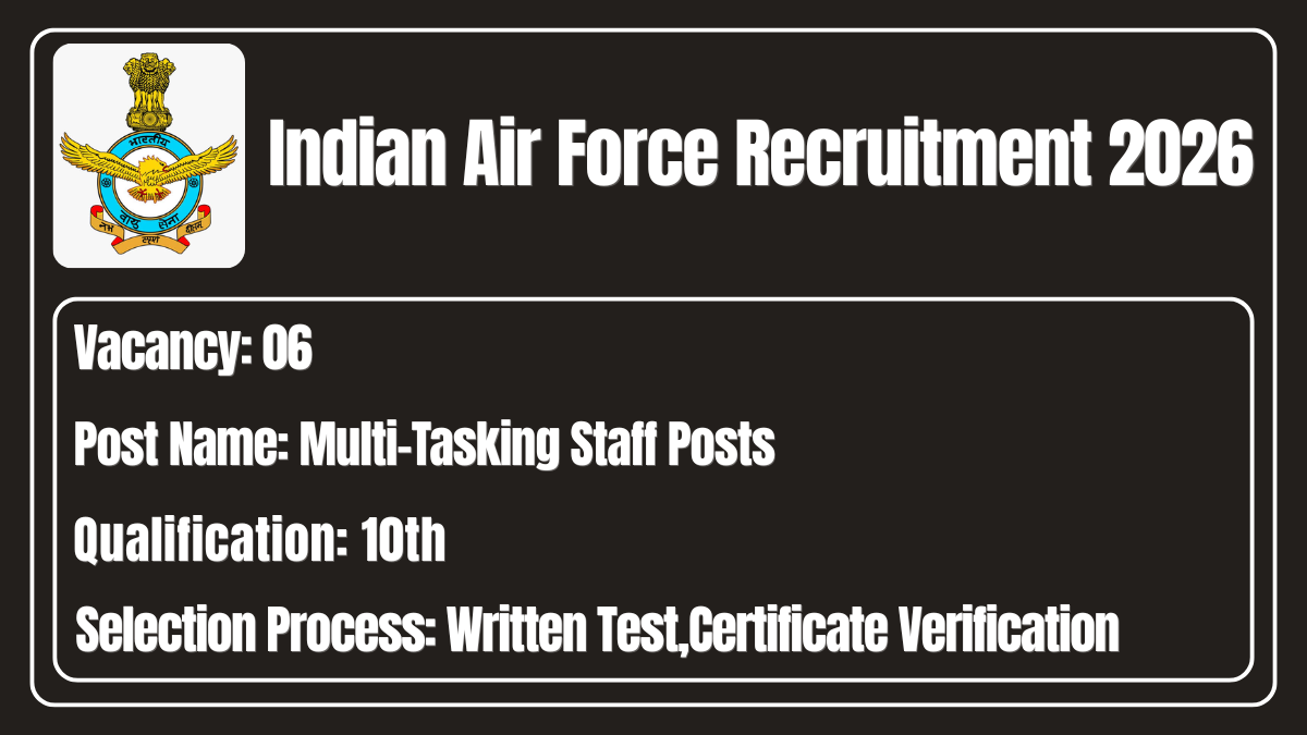 Indian Air Force Recruitment 2026