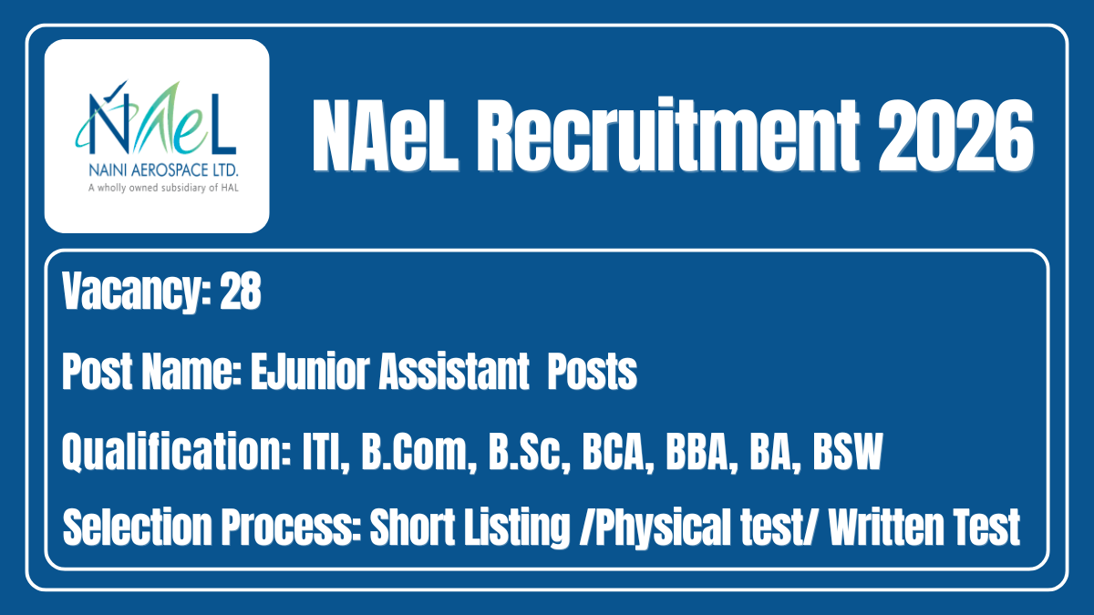 NAeL Recruitment 2026