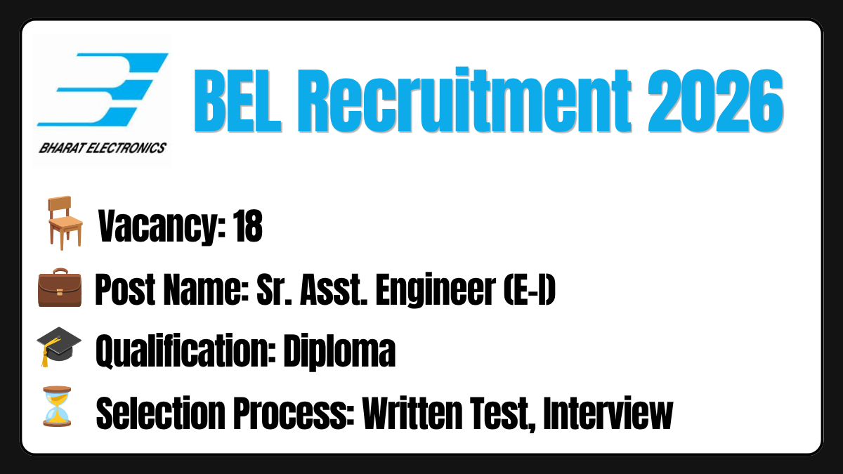 alt=BEL Recruitment 2026 Notification