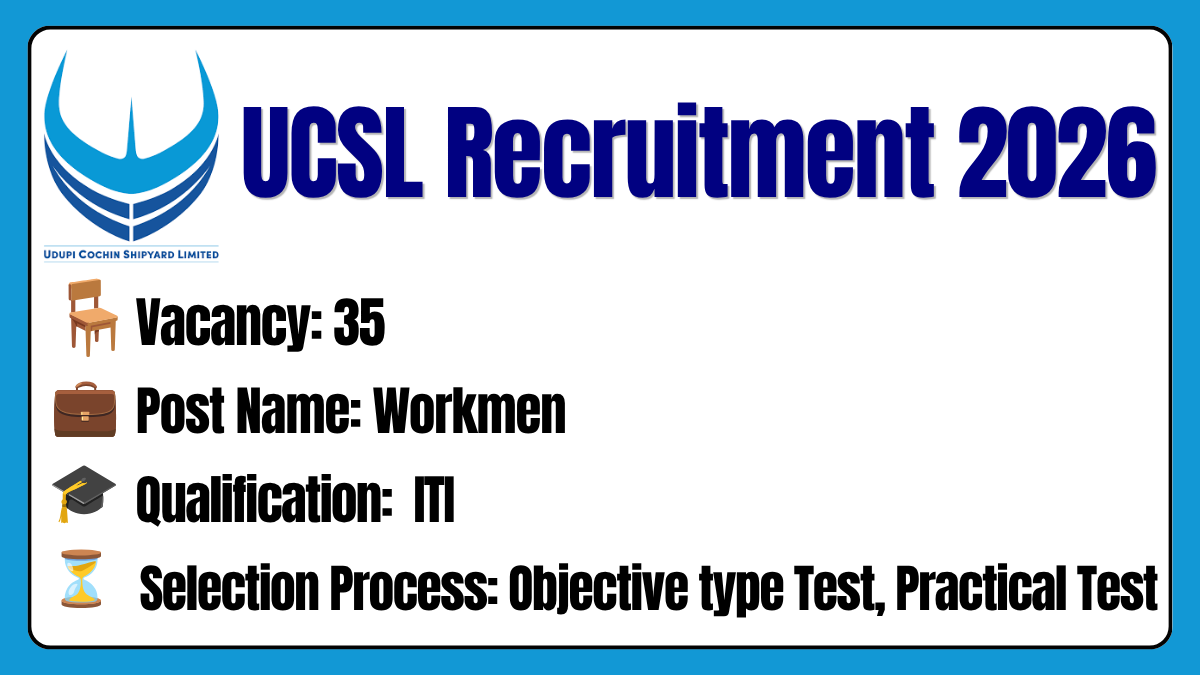 alt=UCSL Recruitment 2026 Notification