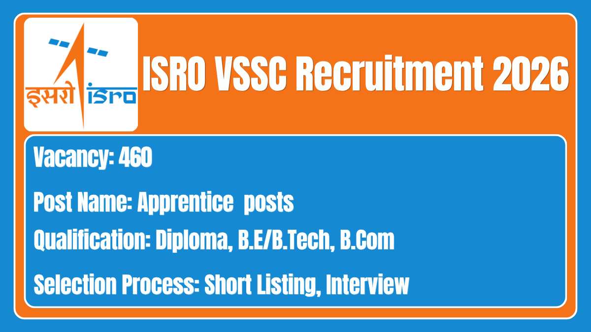 ISRO VSSC Recruitment 2026