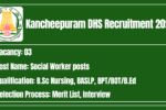 Kancheepuram DHS Recruitment 2026