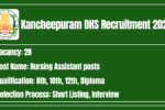 Kancheepuram DHS Recruitment 2026