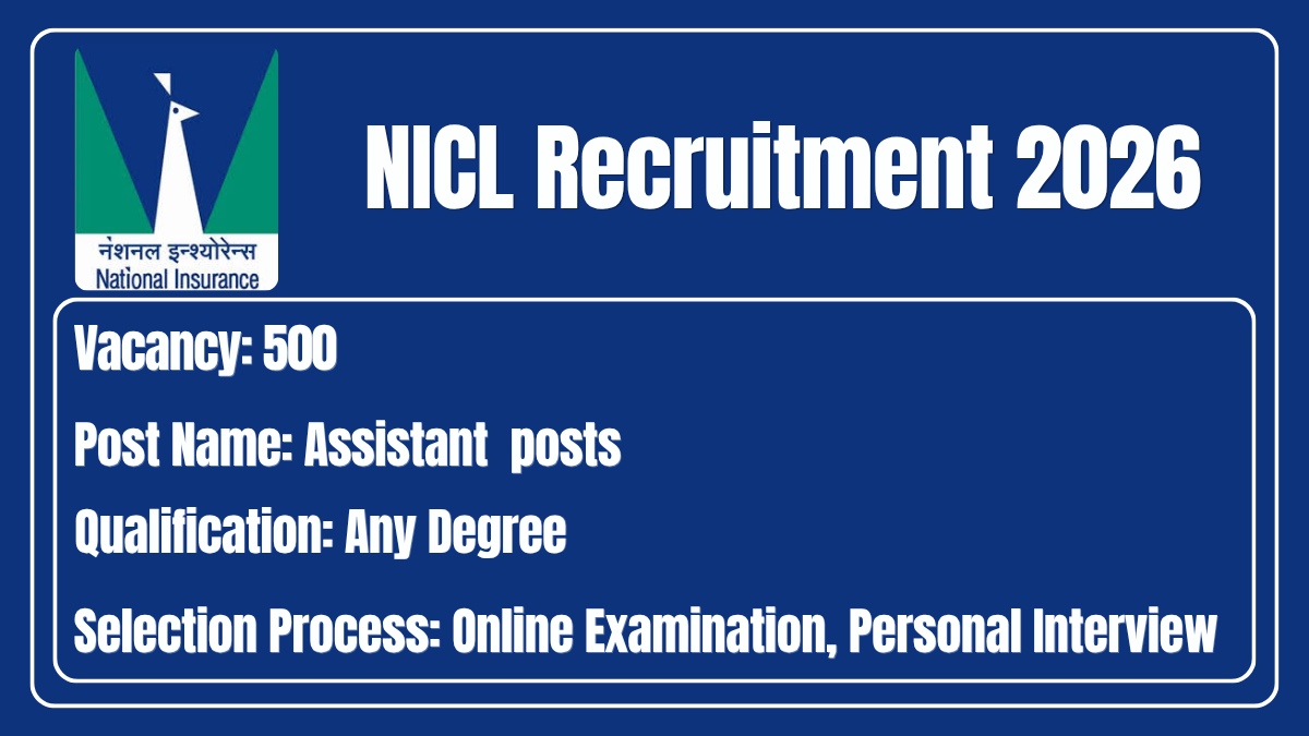 NICL Recruitment 2026