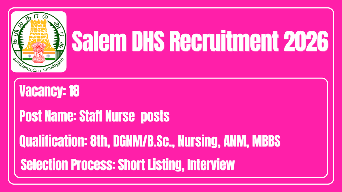 Salem DHS Recruitment 2026