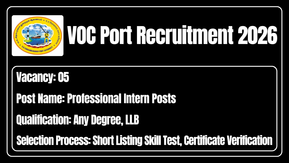 VOC Port Recruitment 2026