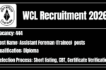 WCL Recruitment 2026