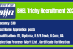 BHEL Trichy Recruitment 2026