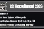 CCI Recruitment 2026