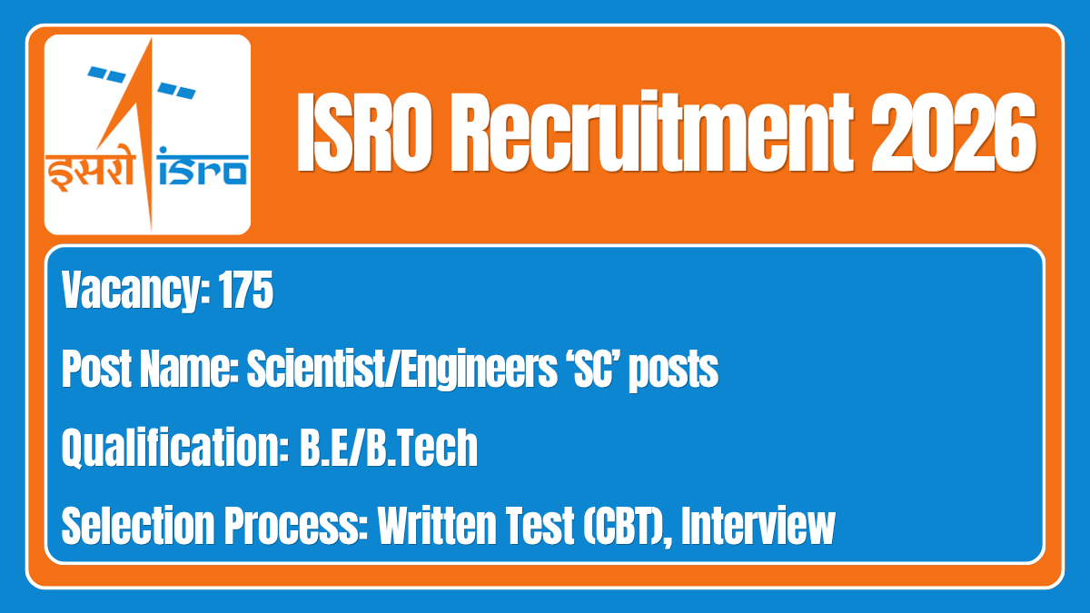 ISRO Recruitment 2026