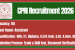 CPRI Recruitment 2026