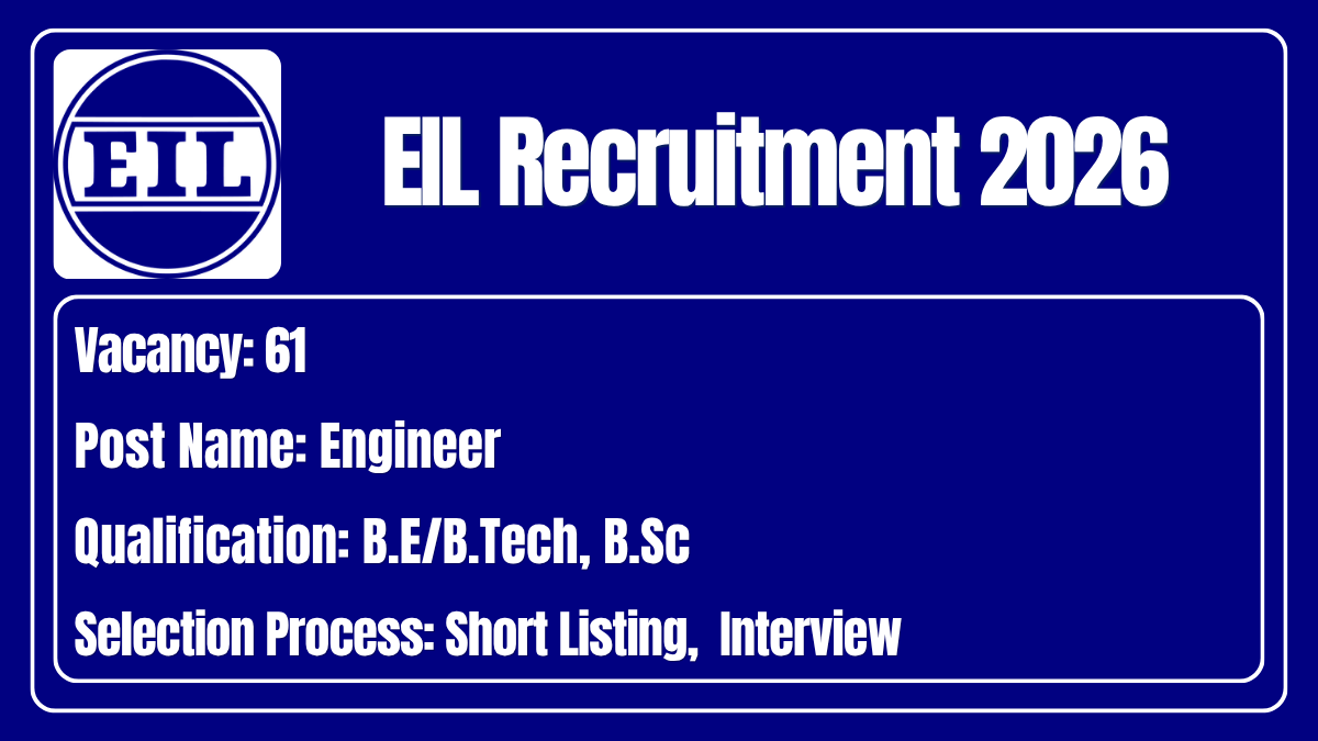 EIL Recruitment 2026