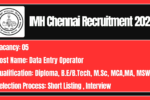 IMH Chennai Recruitment 2026